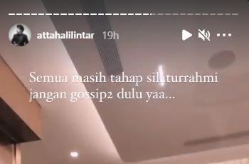 Atta Halilintar bertemu Presiden Sriwijaya FC. (Instagram/attahalilintar)