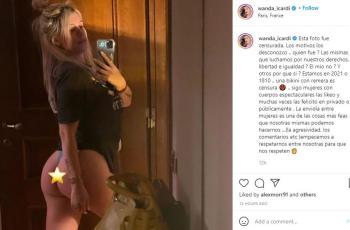 Foto Wanda Nara disensor. (Instagram/wanda_icardi)