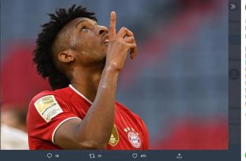 Kingsley Coman selalu menang liga domestik. (Twitter/@talkSPORT)