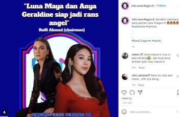 Luna Maya dan Anya Geraldine gabung Rans Angel. (Instagram/info.ranscilegon.fc)