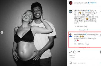 Dejan Lovren komentari kehamilan pacar Chamberlain. (Instagram/alexoxchamberlain)
