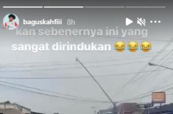 Bagus Kahfi kangen main petasan. (Instagram/baguskahfiii)