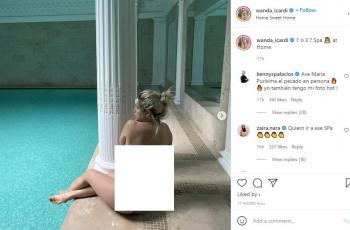 Wanda Nara pose topless. (Instagram/wanda_icardi)