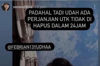 Yudha Febrian tidak menepati perjanjian dengan wanita yang diduga korban pelecehannya. (Instagram/senandikha)
