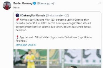 Kaesang Pangarep pantau situasi Egy Maulana Vikri. (Twitter/@kaesangp).