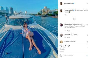 Jess Amalia tak kalah seksi dari Wanda Nara. (Instagram/jess_amalia20)