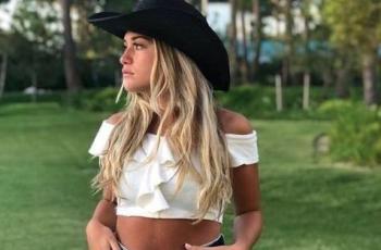Sofia Calzetti, pacar Aguero calon WAGs baru Barcelona. (Instagram/soficalzetti)