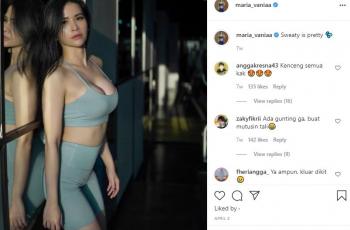 Maria Vania sering pakai sport bra. (Instagram/maria_vaniaa)