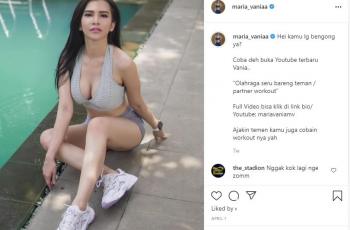 Maria Vania sering pakai sport bra. (Instagram/maria_vaniaa)