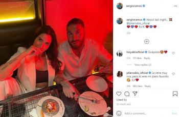 Sergio Ramos kencan dengan istrinya, Pilar Rubio. (Instagram/sergioramos)