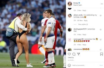 Kinsey Wolanski kenang aksinya terobos final Liga Champions. (Instagram/kinsey)