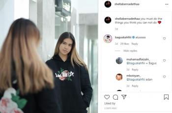 Bagus Kahfi puji kecantikan sang kekasih, Shella Bernadetha. (Instagram/shellabernadethaa)