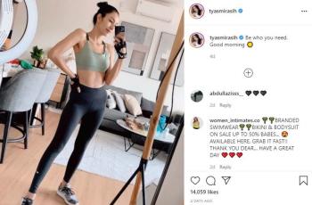 Tyas Mirasih pamer foto setelah workout. (Instagram/tyasmirasih)
