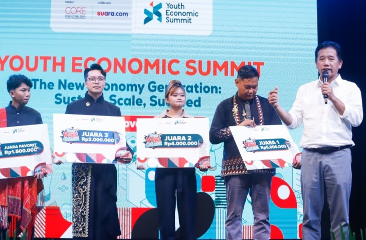 Youth Economics Summit (YES) 2025, digelar oleh Suara.com dan CORE Indonesia, mengusung tema “The New Economy Generation: Sustain, Scale, Succeed. (Istimewa)