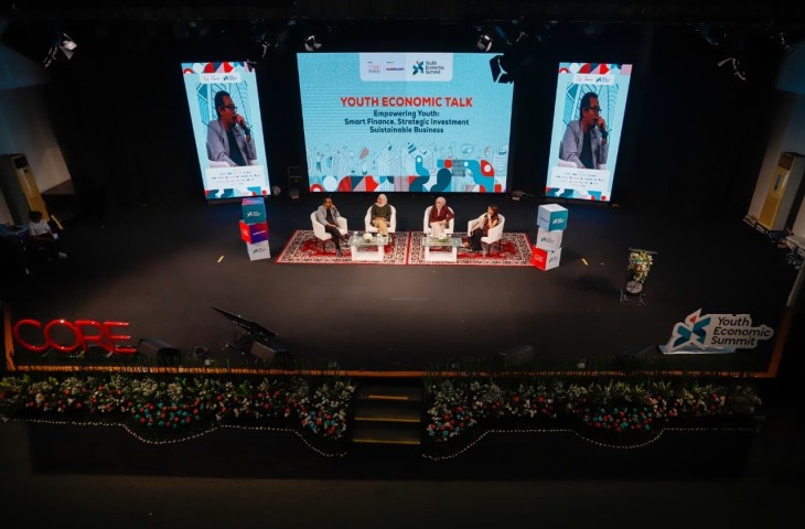 Youth Economics Summit (YES) 2025, digelar oleh Suara.com dan CORE Indonesia, mengusung tema “The New Economy Generation: Sustain, Scale, Succeed. (Istimewa)